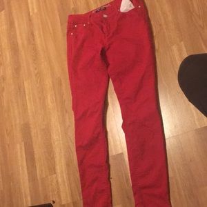 Red jeans